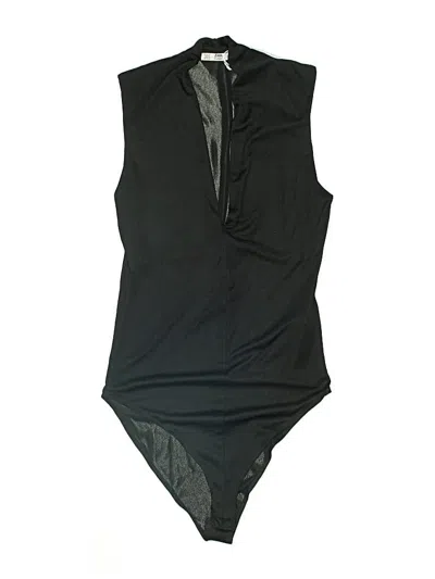 Zara W&b Collection Bodysuit In Black