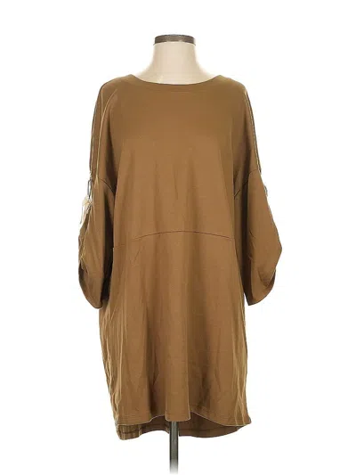 Pre-owned Zara W&b Collection Casual Dress In Brown