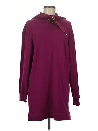 Pre-owned Zara W&b Collection Casual Dress In Burgundy