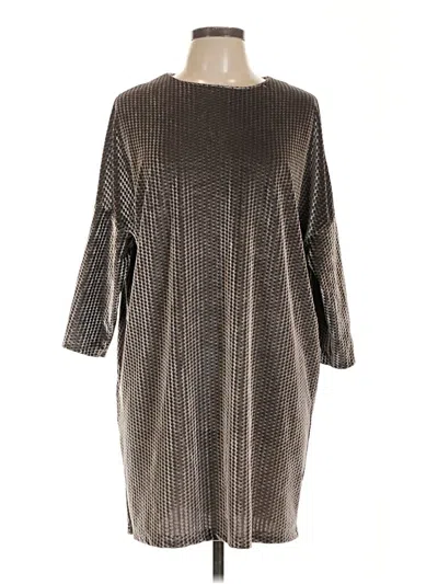 Pre-owned Zara W&b Collection Casual Dress In Gray