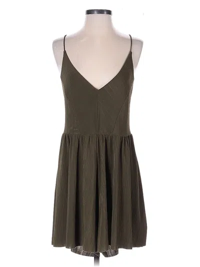 Pre-owned Zara W&b Collection Casual Dress In Green