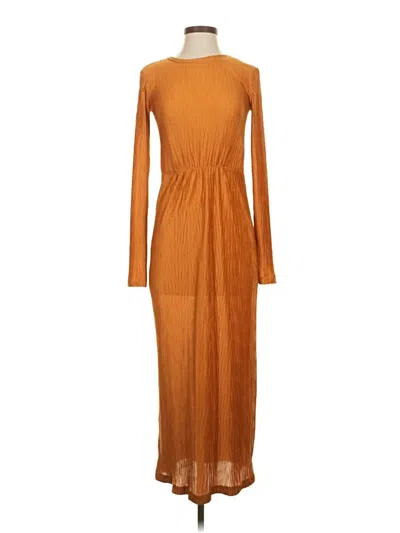 Pre-owned Zara W&b Collection Casual Dress In Orange