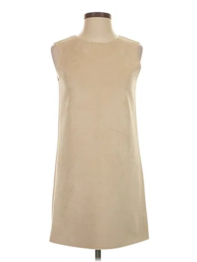Pre-owned Zara W&b Collection Casual Dress In Tan