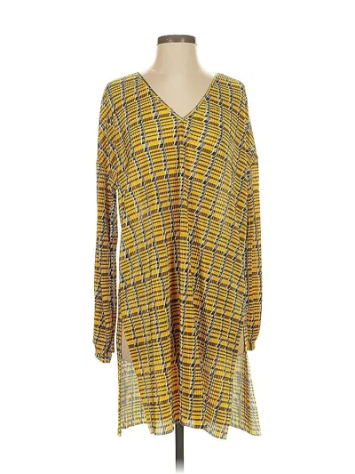 Pre-owned Zara W&b Collection Casual Dress In Yellow