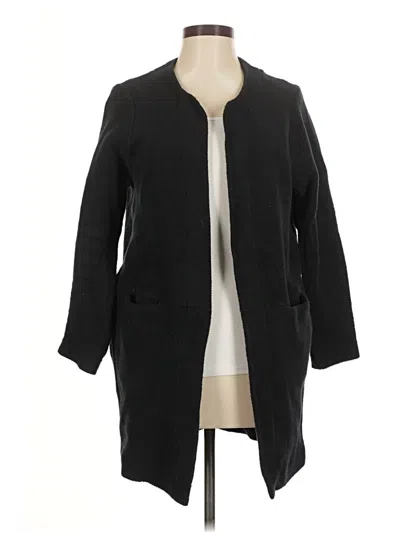Pre-owned Zara W&b Collection Coat In Black