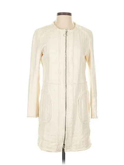 Pre-owned Zara W&b Collection Coat In White