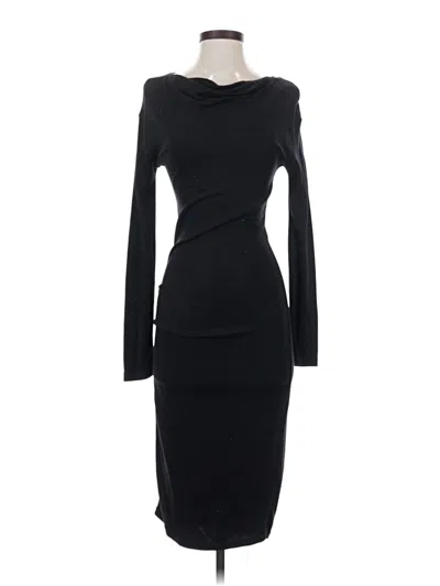 Pre-owned Zara W&b Collection Cocktail Dress In Black