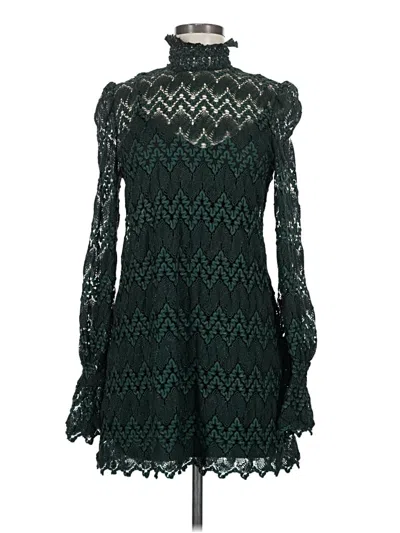 Pre-owned Zara W&b Collection Cocktail Dress In Green