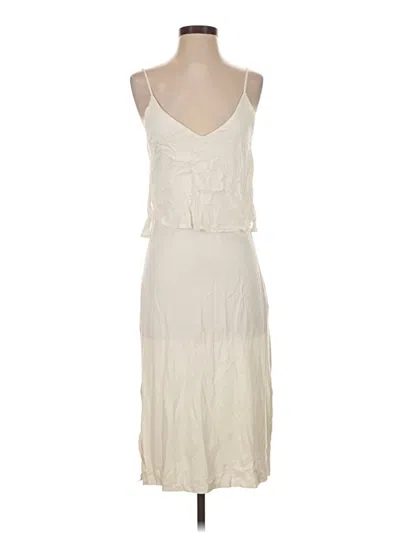 Pre-owned Zara W&b Collection Cocktail Dress In Ivory