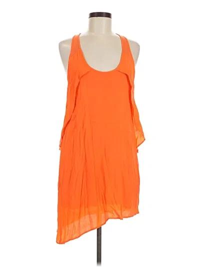 Pre-owned Zara W&b Collection Cocktail Dress In Orange