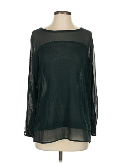 Pre-owned Zara W&b Collection Long Sleeve Blouse In Black