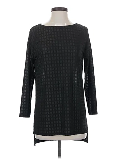 Pre-owned Zara W&b Collection Long Sleeve Blouse In Black