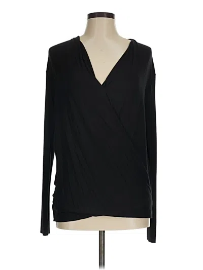 Pre-owned Zara W&b Collection Long Sleeve Blouse In Black