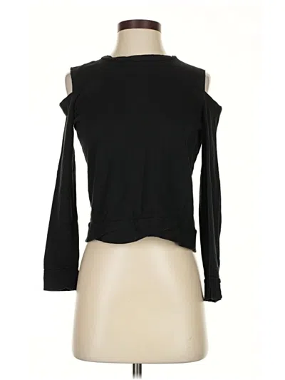 Pre-owned Zara W&b Collection Long Sleeve T-shirt In Black