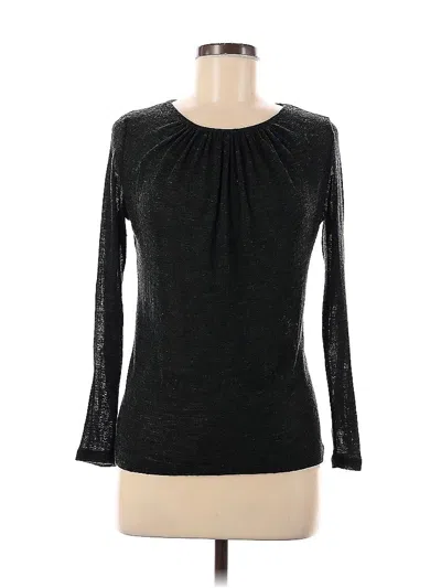 Pre-owned Zara W&b Collection Long Sleeve T-shirt In Black