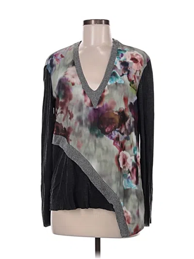 Pre-owned Zara W&b Collection Long Sleeve T-shirt In Black