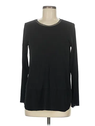 Pre-owned Zara W&b Collection Long Sleeve T-shirt In Black