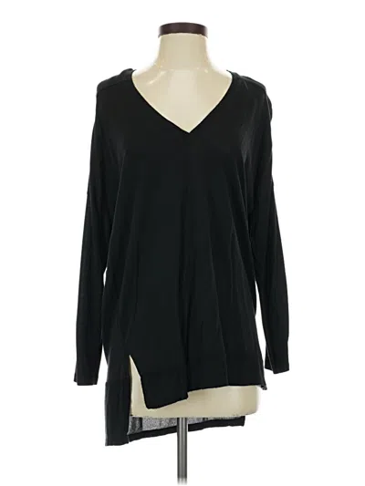 Pre-owned Zara W&b Collection Long Sleeve T-shirt In Black
