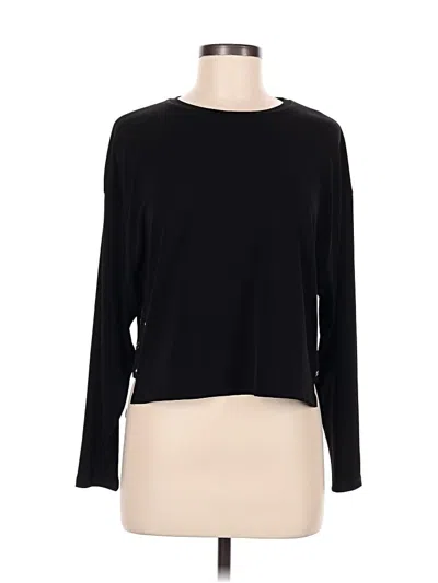Pre-owned Zara W&b Collection Long Sleeve T-shirt In Black