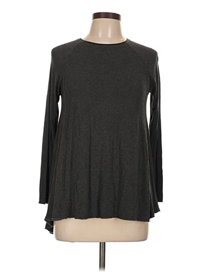 Pre-owned Zara W&b Collection Long Sleeve T-shirt In Gray