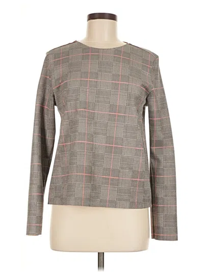 Pre-owned Zara W&b Collection Long Sleeve T-shirt In Gray