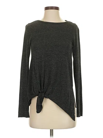Pre-owned Zara W&b Collection Long Sleeve T-shirt In Gray