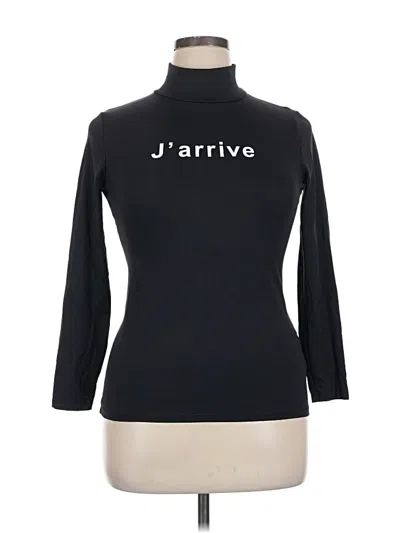 Pre-owned Zara W&b Collection Long Sleeve Turtleneck In Black