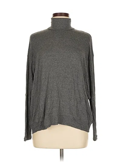 Pre-owned Zara W&b Collection Long Sleeve Turtleneck In Gray