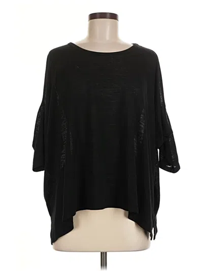 Pre-owned Zara W&b Collection Poncho In Black