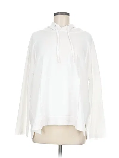 Pre-owned Zara W&b Collection Pullover Hoodie In White