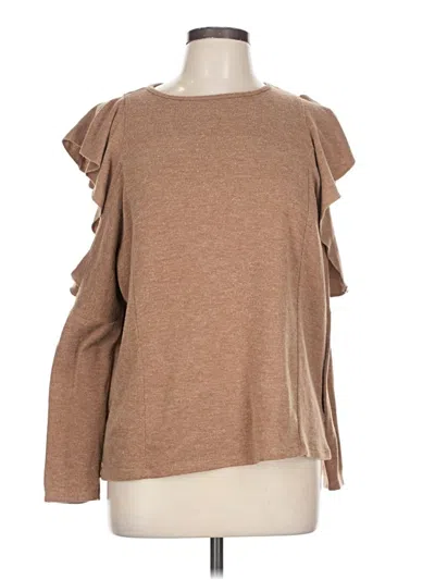 Pre-owned Zara W&b Collection Pullover Sweater In Brown