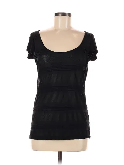 Pre-owned Zara W&b Collection Short Sleeve T-shirt In Black