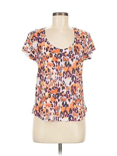 Pre-owned Zara W&b Collection Short Sleeve T-shirt In Orange