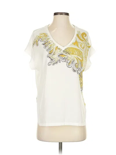 Pre-owned Zara W&b Collection Short Sleeve T-shirt In White