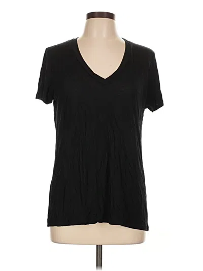 Pre-owned Zara W&b Collection Short Sleeve T-shirt In Black