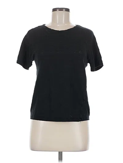 Pre-owned Zara W&b Collection Short Sleeve T-shirt In Black