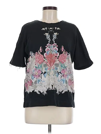 Pre-owned Zara W&b Collection Short Sleeve T-shirt In Black