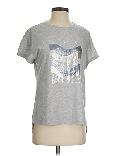 Pre-owned Zara W&b Collection Short Sleeve T-shirt In Gray