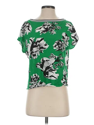 Pre-owned Zara W&b Collection Short Sleeve T-shirt In Green