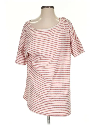 Pre-owned Zara W&b Collection Short Sleeve T-shirt In Red