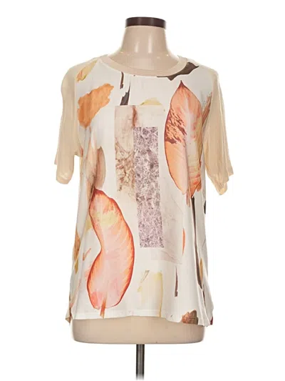 Pre-owned Zara W&b Collection Short Sleeve T-shirt In White