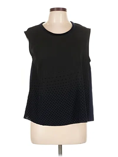 Pre-owned Zara W&b Collection Sleeveless Blouse In Black