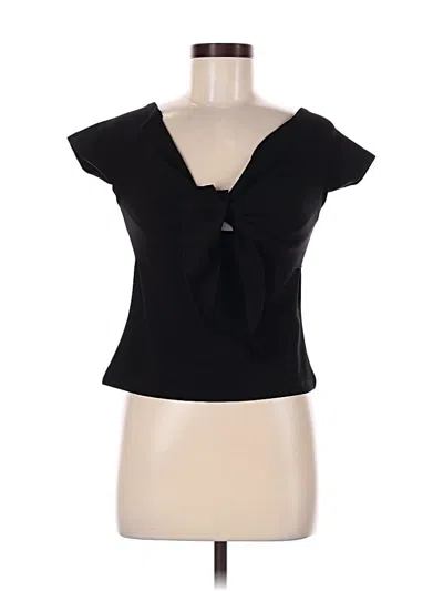 Pre-owned Zara W&b Collection Sleeveless Blouse In Black