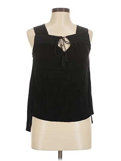Pre-owned Zara W&b Collection Sleeveless Blouse In Black