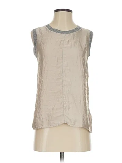 Pre-owned Zara W&b Collection Sleeveless Blouse In Gray