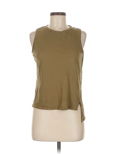 Pre-owned Zara W&b Collection Sleeveless T-shirt In Brown