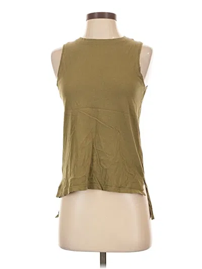 Pre-owned Zara W&b Collection Sleeveless T-shirt In Green