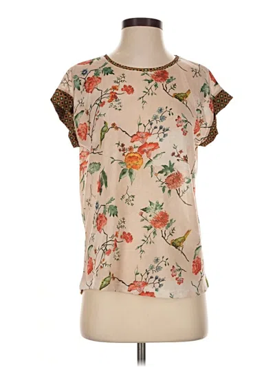Pre-owned Zara W&b Collection Sleeveless T-shirt In Tan