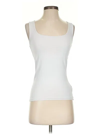 Pre-owned Zara W&b Collection Sleeveless T-shirt In White