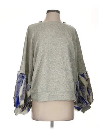 Pre-owned Zara W&b Collection Sweatshirt In Gray